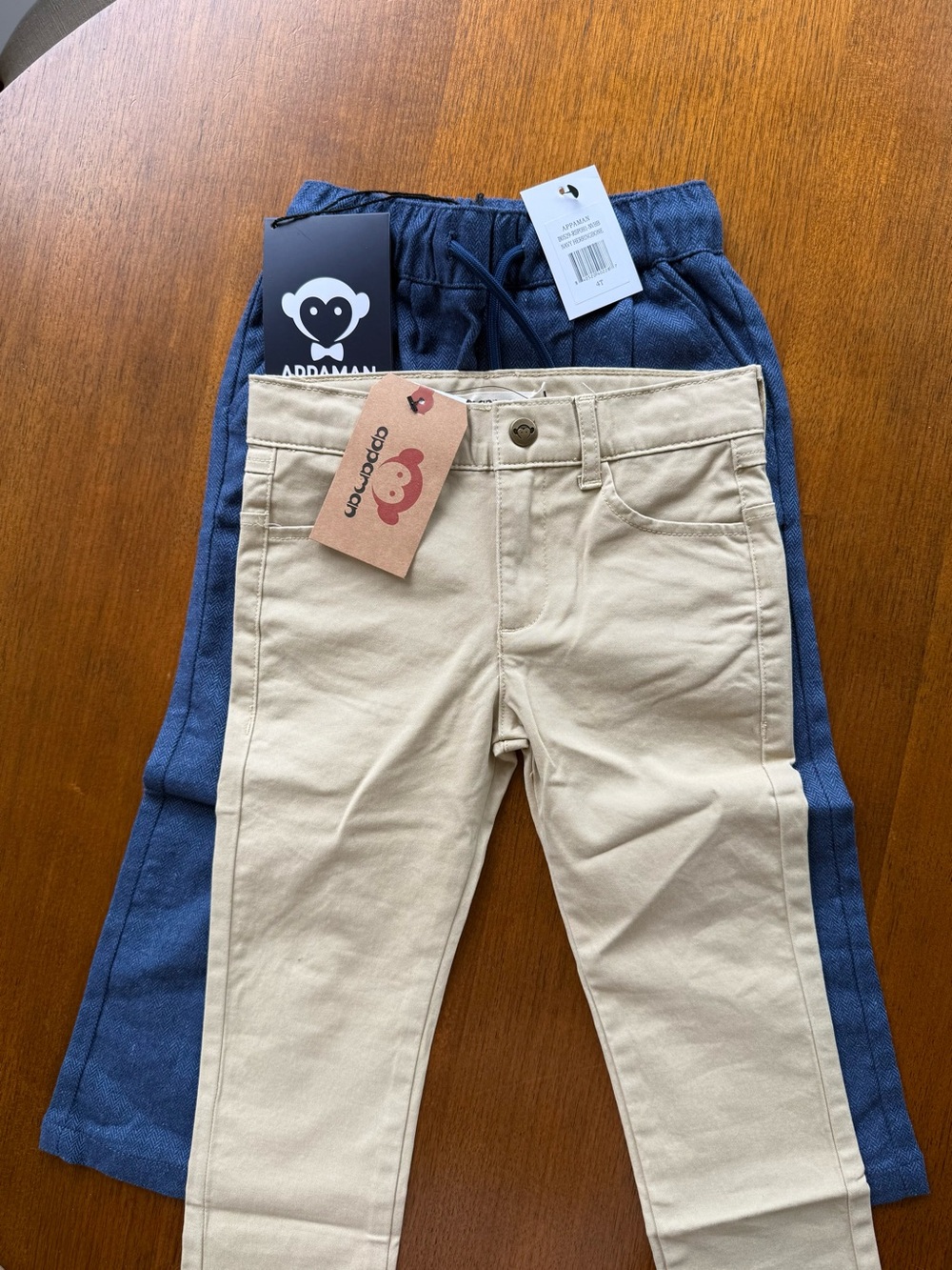 Appaman 4T Chinos and Navy Linen Herringbone Pants